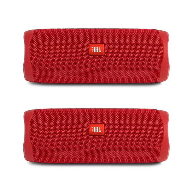 Altavoz Bluetooth JBL Flip 5 impermeable rojo (par)