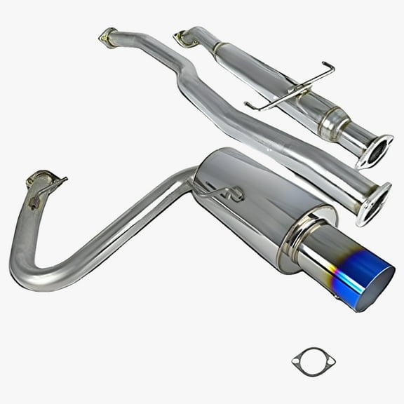 Spec-D Tuning MFCAT2-TC05T-SD Scion Tc 2.5" Inlet SS Titanium Burnt Tip Catback Exhaust System