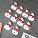 thumbnail image 3 of 10 Uds. Parches de tela navideña, accesorios de decoración para festivales de tela no tejida (muñeco de nieve de Navidad), 3 of 8
