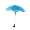 thumbnail image 4 of Sombrilla para cochecito, sombrilla plegable de moda, fácil de instalar, con abrazadera para carrito, para viajes, niños y exteriores. azul, 4 of 8