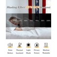 thumbnail image 5 of Coastal Shark Blackout Curtains, Light Blocking Print Window Curtains, Ocean Red Navy Blue White Stripe Geometric Thermal Insulated Window Drapes for Living Room 2 Panels, 104"W x 52"L, 5 of 9