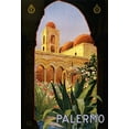 thumbnail image 2 of Anonymous 23x32 Gold Ornate Wood Framed with Double Matting Museum Art Print Titled - Palermo, 2 of 4