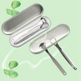 thumbnail image 4 of 2PCS Tongue Cleaner Stainless Steel Tongue Scraper Oral Care Tool with Case, 4 of 4