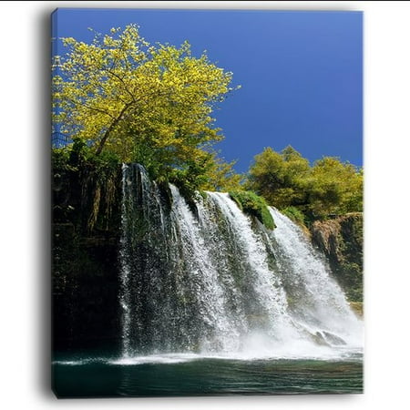 - Design Art 'Duden Waterfall Antalya' Photographic Print on Wrapped Canvas
