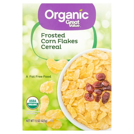 (2 Pack) Great Value Frosted Corn Flakes Cereal, 15 (Best Brand Of Corn Flakes)