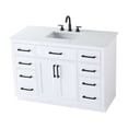 thumbnail image 6 of Elegant Kitchen and Bath Alden 48 inch Single Bathroom Vanity in White, 6 of 10