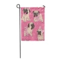 thumbnail image 1 of SIDONKU Funny Cartoon Pugs Puppies in Ballerina Tutu Bow Garden Flag Decorative Flag House Banner 12x18 inch, 1 of 1