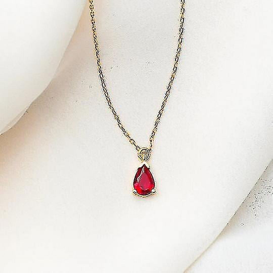 Dainty ruby necklace discount