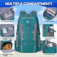thumbnail image 4 of Mochila de Senderismo NUBILY 50L Impermeable para Hombre y Mujer, 4 of 7