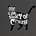 thumbnail image 2 of CafePress - One Cat Short Of Crazy Maternity Dark T Shirt - Maternity Dark T-Shirt, 2 of 3