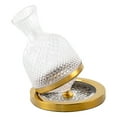 thumbnail image 6 of Red Wine Decanter Set 360 Rotation,Thickened Crystal-Glass-Bottle Body+Crystal Glass Stainless Steel Base, 6 of 15