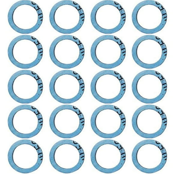 LAICAIW 20 Pcs Lower Unit Drain Plug Seal Gasket, Gearcase Lube Drain Screw Washer Replacement for Mercury Outboard Evinude Mercruiser Outdrive Tohatsu 12-19183-3 12-19183Q02 12-19183K02 18-2244
