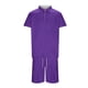 thumbnail image 4 of WILLBEST Traje Corto para Hombre, Dos Trajes para Hombre, Camisa y Pantalones Cortos de Color Liso con Cremallera En La Parte Superior., 4 of 4