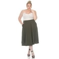 thumbnail image 4 of White Mark Jupe Midi Évasée Tasmin pour Femmes, 4 of 6