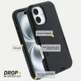 thumbnail image 3 of OtterBox iPhone 16 Pro (Only) - Commuter Series MagSafe Case - Night (Black & Yellow) - Built-in Magnets - Slim & Tough - Pocket-Friendly - with Port Protection - Non-Retail Packaging, 3 of 6