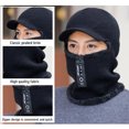 thumbnail image 4 of Knitted Hat Scarf Set, Double Layers Windproof Neck Warmer  For Skiing For Men, 4 of 7