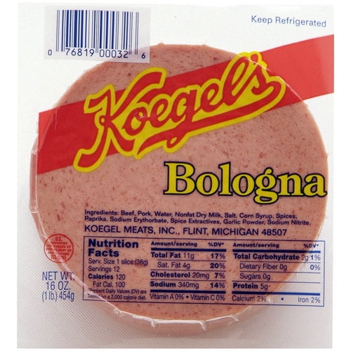 Koegel's Bologna, 16 Oz.