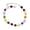 Multi, variant on Kaash Custom Silver Color CZ Stones Fine Anklet for Women, in Brass Metal