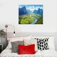 thumbnail image 4 of Nawypu  Rice Field Valley Vietnam Panorama-Landscape Wall Art Canvas Print-20x16 inch, 4 of 4