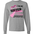thumbnail image 3 of Inktastic I Love My Sister-breast Cancer Awareness-hope, Support, Love Long Sleeve T-Shirt, 3 of 5
