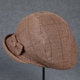 thumbnail image 3 of CoCoMangos Vintage Bownot Bowler Hats for Women Autumn Fashion Tweed Top Hats Slouchy Short Brim Felt Derby Hat(Several Colors), 3 of 5