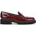 thumbnail image 2 of Franco Sarto Women's Senna Lug Sole Loafer Dark Red Patent 7.5M, 2 of 6