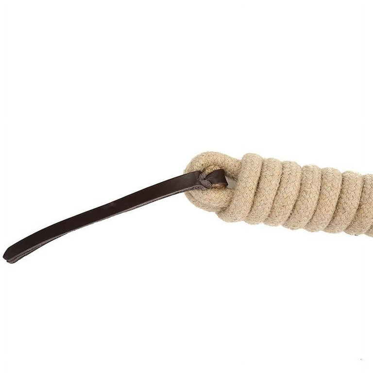 Mustang Jute Cowboy Lead Rope with Brass Plated Bolt Snap