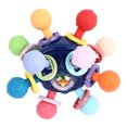 thumbnail image 3 of Juguete mordedor sensorial para bebé, pelota, sonajero, juguetes para masticar, actividades de agarre, sonajero, juguete sensorial para bebé, pelota de goma suave, azul estrellado, 3 of 15