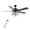 Black, variant on JONATHAN Y Paolo 52" 3-Light Farmhouse Industrial Iron Scroll Drum Shade LED Ceiling Fan With Remote, Black/White
