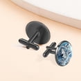 thumbnail image 6 of Wolf Silver Jewelry Men Shirt Cufflink Set Made of Stainless Steel, Suitable for Business Attire, Formal Events, and Weddings, 6 of 6