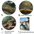 thumbnail image 3 of Designart "The Serenity Of A Turtle By The Coast" Animals Turtle Floater Framed Canvas Prints, 3 of 5
