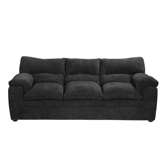 Sofá TRINITY Cosmo 1 Plaza Gris Oscuro para Sala