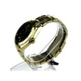 thumbnail image 3 of Mens Luxury Metal Index Face Minimal Modern Round Wrist Watch Gold Black, 3 of 4