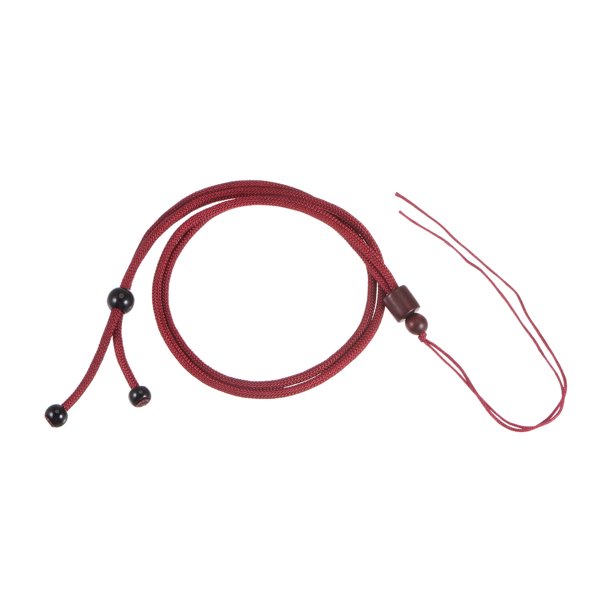 Cuerdas de Nylon Cordón Vacío Collar Soporte Cuerdas Esmeralda Ajustable Trenzado Bricolaje Artesanías Mano Hecho Oscuro Rojo Unique Bargains