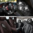 thumbnail image 3 of Uorisanigo Halloween Skulls 14 Pack Auto Seat Covers with Car Steering Wheel Accessories and Seat Belt Pads Cars Headrest Cover Car Console Cover Soft Decorative Universal Fit for Cars,SUVs, 3 of 5