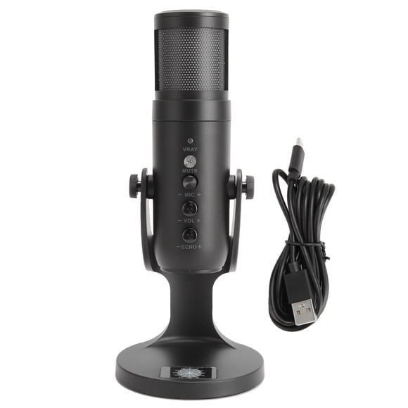 Micrófono de condensador USB para grabación en vivo, micrófono para transmisión de juegos y conferencias de Skype