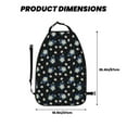 thumbnail image 2 of Xecao Daisies Flowers Pattern Car Seat Back Protector 2 Pack Large Capacity Pocket, Kick Mats Back Seat Protector, 2 of 8