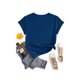 thumbnail image 2 of Playera Blusa De Capybara Comiendo Un Huevo Estrellado Capibara Ropa Para Mujer Divertida Color Azul Talla Chica Marca Emil SaEs, 2 of 4