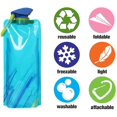 thumbnail image 5 of Paquete de 3 hervidores plegables para deportes al aire libre de 700 ml, sin Bpa, reutilizables, a prueba de fugas, botella de agua potable plegable, portátil para acampar, hacer deportes o, 5 of 5