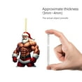 thumbnail image 4 of Adornos de Papá Noel Adornos navideños Adornos acrílicos de Papá Noel Adornos anuales Colgante de Papá Noel sobre el árbol de Navidad, 4 of 5