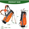 thumbnail image 6 of XDriveMax 5 Pieces Kids Golf Club Set, Junior Golf Club Set Ages 4-8 Includes Stand Bag, 5# Hybrid, 6/7#, 9/P# Irons and Putter Right Hand for Boys Girls, 6 of 7