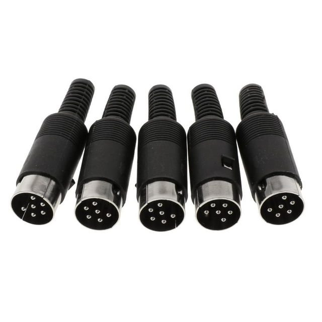 5 uds Conectores DIN Yotijar Conector de sonido de 8 pines 6 Pin