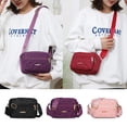 thumbnail image 4 of Fashion Women Comfortable Embroidery Messenger Bag Zipper Underarm Bag Shoulder Bag Ladies Handbag Crossbody Bag PURPLE, 4 of 8