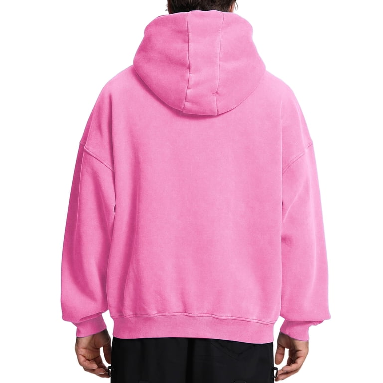 GrmtClth Hoodie Men Relaxed Fit Zip Up Hooded Sweatshirt Soft Long