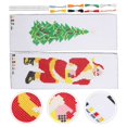 thumbnail image 4 of HLONK 3 Sets Xmas Craft Embroidery Bookmarks Craft Cross Stitch Bookmarks Diy Embroidery Kits, 4 of 5