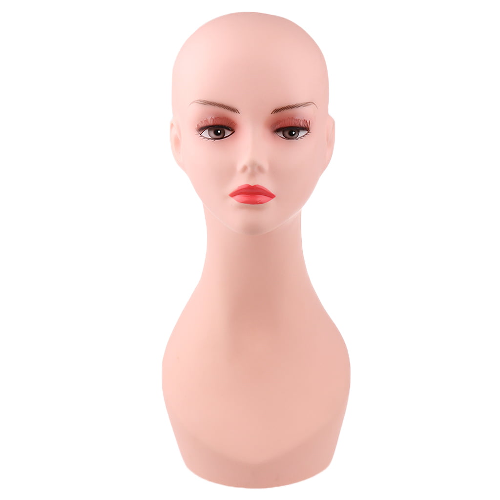 New PVC Mannequin Manikin Head Bust for Wig Hat Necklace Jewelry Display 19" 
