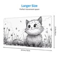 thumbnail image 2 of Pofeuu Cute Cat Meadow Sketch Print Mouse Pad,Rubber, Multipurpose Comfortable Waterproof Mousepad Desk Mat for Gamer Office Home, 2 of 8