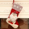 thumbnail image 5 of 3pcs Christmas Stockings Christmas Stocking Bag Hanging Christmas Stockings Large Xmas Gift Bag Hanging Christmas Stockings with Santa Claus Reindeer, 5 of 5