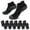 B-Black, variant on Loritta 12 Pairs Mens Socks Black Running Ankle Socks Low Cut Cushioned Breathable Athletic Socks Mens Socks Size 10-13