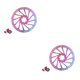 thumbnail image 4 of Eigraketly Freno de disco de bicicleta, piezas ligeras para ciclismo, resistente al desgaste, Kit de rotores de actividad exterior de Metal resistente para Tipo 1 2piezas Eigraketly CBP489362, 4 of 5